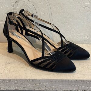 Alex Marie Black T-Strap Heels 1920’s Flapper style NWOT Women’s 8 1/2